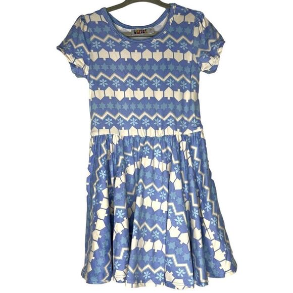 NEW Dot Dot Smile Hanukkah Dreidel Cap Sleeve Dress 2T - Picture 1 of 7